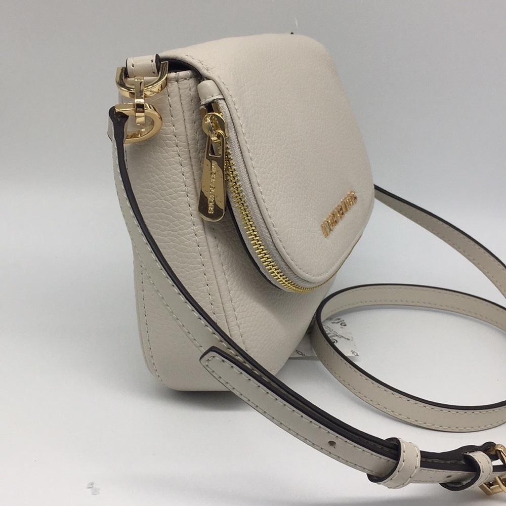 MICHAEL KORS BEDFORD SM FLAP XBODY Bag Vanilla - Picture 7 of 8